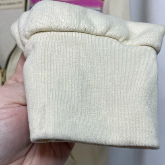 Aviator Nation Cream Zip Hoodie with Rainbow Stripes - Picture 6 of 14